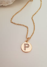 Load image into Gallery viewer, Textured Monogram Necklace