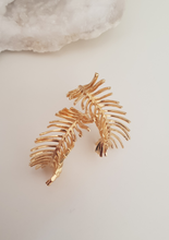 Load image into Gallery viewer, Feather Hoop Earring