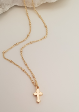 Load image into Gallery viewer, Mini Cross Necklace