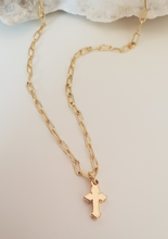 Load image into Gallery viewer, Mini Cross Necklace