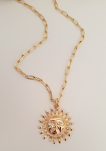 Load image into Gallery viewer, Sun Medallion Necklace