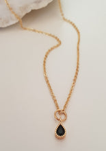 Load image into Gallery viewer, Mini Teardrop Zirconia Necklace