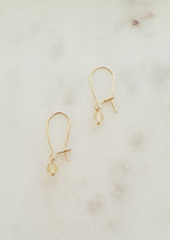 Load image into Gallery viewer, Gold Filled Solar Plexus Chakra Earrings - Citrine