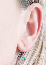 Load image into Gallery viewer, Gold Fill Throat Chakra Earrings - Turquoise