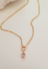 Load image into Gallery viewer, Mini Teardrop Zirconia Necklace