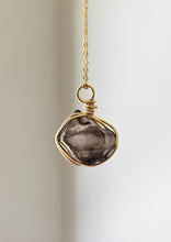 Load image into Gallery viewer, Super 7/Melody Stone Wrapped Crystal Necklace - Gold 24&quot;
