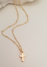 Load image into Gallery viewer, Mini Cross Necklace
