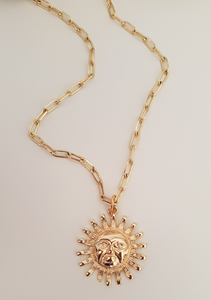 Sun Medallion Necklace
