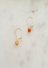 Load image into Gallery viewer, Gold Fill Sacral Chakra Earrings - Carnelian
