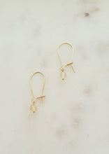 Load image into Gallery viewer, Gold Filled Solar Plexus Chakra Earrings - Citrine

