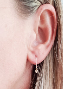 Gold Filled Solar Plexus Chakra Earrings - Citrine